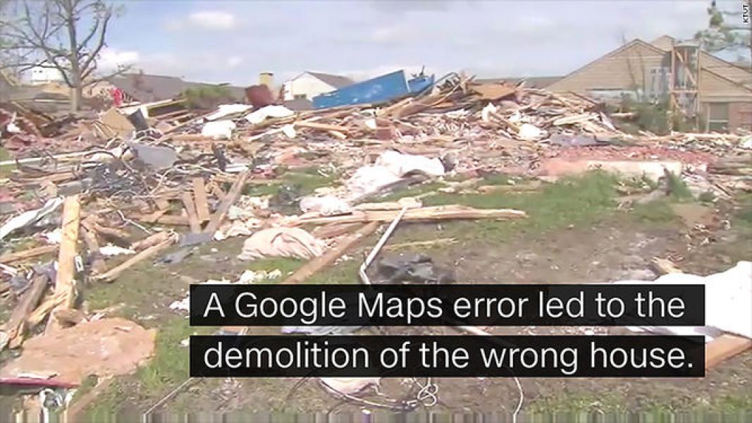 Derriban casa por error de Google Maps
